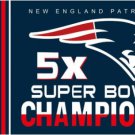 New England Patriots 5x Super Bowl Champion Flag 3X5 Ft Polyester Banner USA 90x150cm