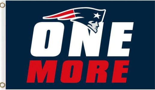 New England Patriots One More Flag 3X5 Ft Polyester Banner USA 90x150cm