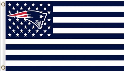 New England Patriots Star Flag 3X5 Ft Polyester Banner USA 90x150cm