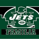 New York Jets Familia Flag 3X5 Ft Polyester Banner USA 90x150cm