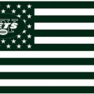 New York Jets Star and Stripes US Flag 3X5 Ft Polyester Banner USA 90x150cm