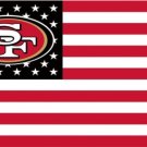 San Francisco 49ers Star and Stripe US Flag 3X5 Ft Polyester Banner USA 90x150cm