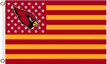 Arizona Cardinals Star & Strips Flag 3X5 Ft Polyester Banner USA 90x150cm