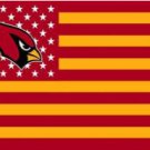 Arizona Cardinals Star & Strips Flag 3X5 Ft Polyester Banner USA 90x150cm