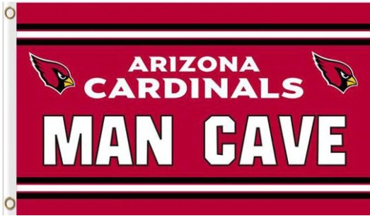 Arizona Cardinals MAN CAVE Flag 3X5 Ft Polyester Banner USA 90x150cm