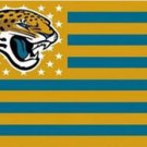 Jacksonville Jaguars Star and Stripes Flag 3X5 Ft Polyester Banner USA 90x150cm