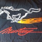 Ford Mustang Black Red Flag 3X5 Ft Polyester Banner USA 90x150cm