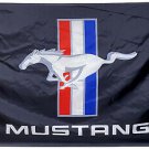 Ford Mustang Black Sport Flag 3X5 Ft Polyester Banner USA 90x150cm