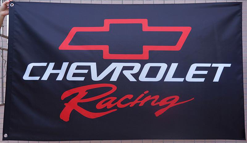 Chevrolet Racing Black Flag Chevy Racing 3X5 Ft Polyester Banner USA 90x150cm