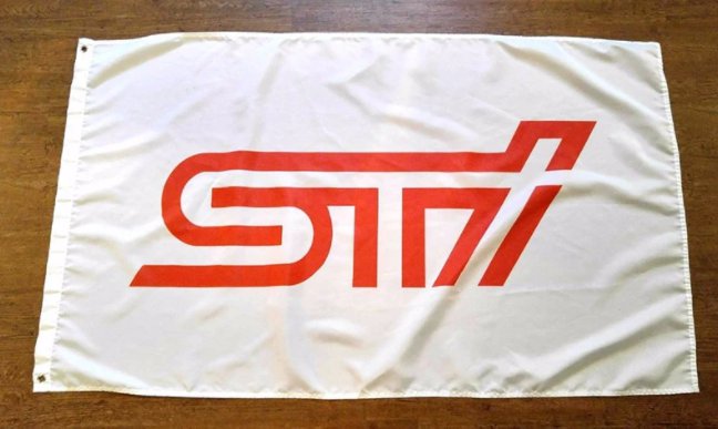Subaru STI Flag 3X5 Ft Polyester Banner USA 90x150cm