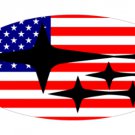 Subaru American Flag 3X5 Ft Polyester Banner USA 90x150cm