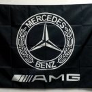 Mercedes Benz Flag AMG Black 3X5 Ft Polyester Banner USA 90x150cm