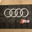 Audi Sport RS Black Flag 3X5 Ft Polyester Banner USA 90x150cm