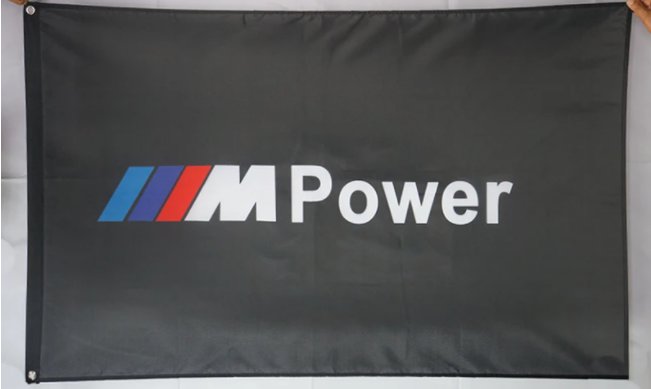 BMW M Power Flag 3X5 Ft Polyester Banner USA 90x150cm