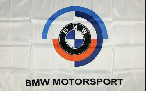 BMW Motorsport M Flag 3X5 Ft Polyester Banner USA 90x150cm