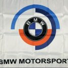 BMW Motorsport M Flag 3X5 Ft Polyester Banner USA 90x150cm