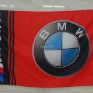 BMW M Power Red Flag 3X5 Ft Polyester Banner USA 90x150cm
