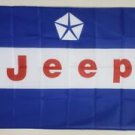 Jeep White And Blue Flag 3X5 Ft Polyester Banner USA 90x150cm