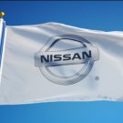 Nissan Car Flag White 3X5 Ft Polyester Banner USA 90x150cm