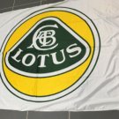 Lotus Automotive Flag White 3X5 Ft Polyester Banner USA 90x150cm