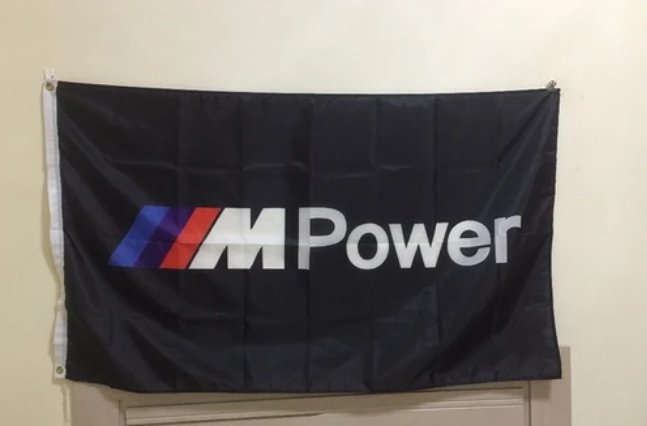 BMW Power Flag 3X5 Ft Polyester Banner USA 90x150cm