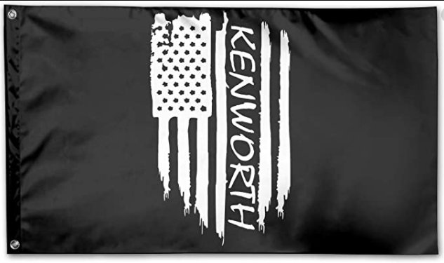 Kenworth Flag Black 3X5 Ft Polyester Banner USA 90x150cm