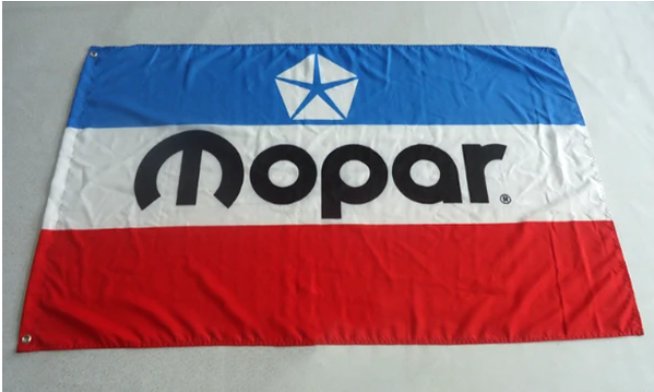 Mopa Racing Flag Blue White Red 3X5 Ft Polyester Banner USA 90x150cm