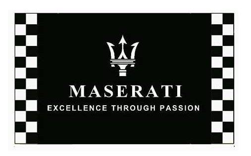 Maserati Racing Flag 3X5 Ft Polyester Banner USA 90x150cm