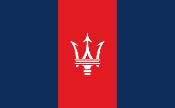 Maserati Racing Flag Blue Red 3X5 Ft Polyester Banner USA 90x150cm