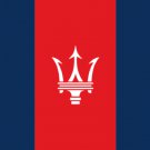 Maserati Racing Flag Blue Red 3X5 Ft Polyester Banner USA 90x150cm