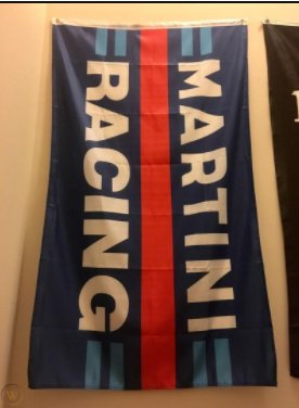Martini Racing Team Color Flag Vertical 3X5 Ft Polyester Banner USA 90x150cm