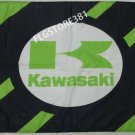 Kawasaki Motorcycle Racing Biker Flag 3X5 Ft Polyester Banner USA 90x150cm