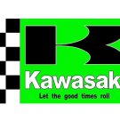 Kawasaki Flag Green 3X5 Ft Polyester Banner USA 90x150cm