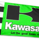 Kawasaki Racing Flag Green 3X5 Ft Polyester Banner USA 90x150cm