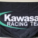 Kawasaki Racing Team Flag Black 3X5 Ft Polyester Banner USA 90x150cm