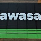 Kawasaki Racing Team Flag Black Green 3X5 Ft Polyester Banner USA 90x150cm