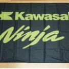 Kawasaki Ninja Flag Black 3X5 Ft Polyester Banner USA 90x150cm