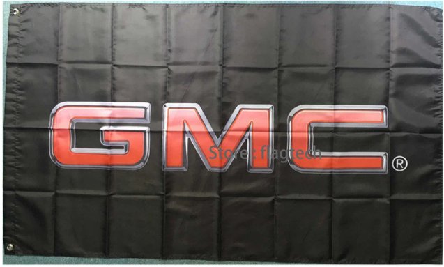 GMC Flag 3X5 Ft Polyester Banner USA 90x150cm