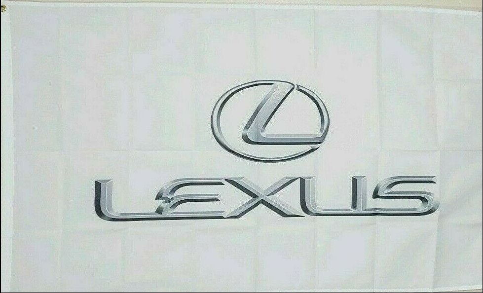 Lexus White Flag 3X5 Ft Polyester Banner USA 90x150cm