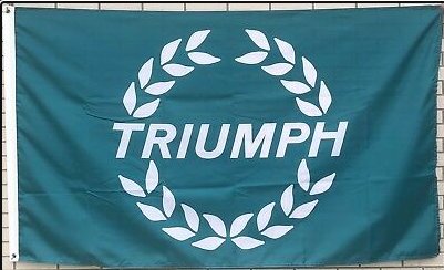 Triumph Motorcycle Flag Green 3X5 Ft Polyester Banner USA 90x150cm