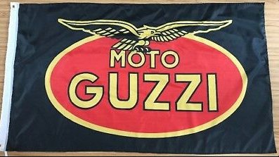 Moto Guzzi Black Flag 3X5 Ft Polyester Banner USA 90x150cm