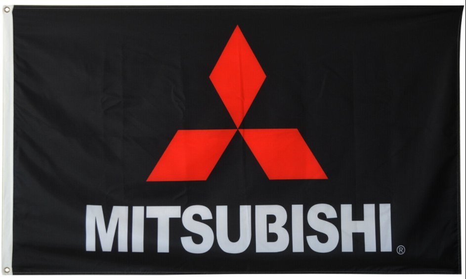 Mitsubishi Flag 3X5 Ft Polyester Banner USA 90x150cm
