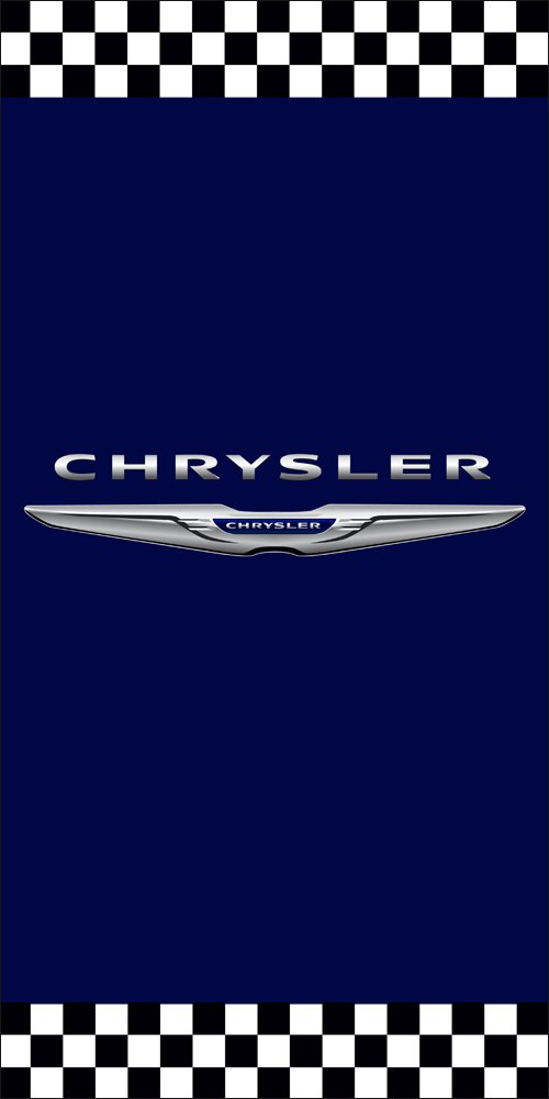 Chrysler Blue Flag Vertical 3X5 Ft Polyester Banner USA 90x150cm