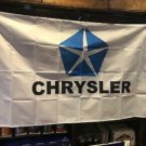 Chrysler White Flag 3X5 Ft Polyester Banner USA 90x150cm