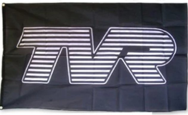 TVR Black Flag 3X5 Ft Polyester Banner USA 90x150cm