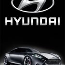 Hyundai Car Racing Black Flag Vertical 3X5 Ft Polyester Banner USA 90x150cm