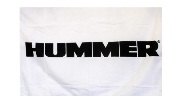 Hummer Car White Flag 3X5 Ft Polyester Banner USA 90x150cm