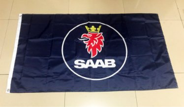 Saab Car Flag 3X5 Ft Polyester Banner USA 90x150cm