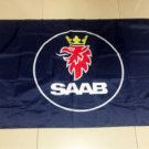 Saab Car Flag 3X5 Ft Polyester Banner USA 90x150cm