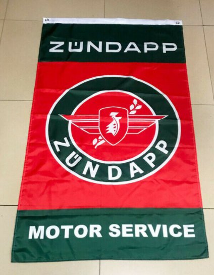 Zundapp Motor Service Motorcycle Flag Vertical 3X5 Ft Polyester Banner USA 90x150cm